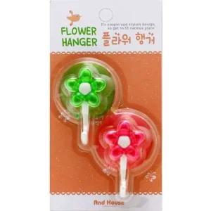 플라워 흡착행거 도어훅 건조대