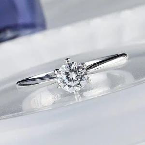 [샤밍주얼리]7부 천연 다이아 반지 우신 GIA 블랑 프로포즈 결혼 기념일 선물 예물 웨딩 밴드