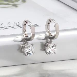 [샤밍주얼리]5부 다이아 귀걸이 천연 GIA 피엘 4프롱 원터치 결혼 기념일 18K 고급 생일 선물