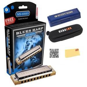 [미국배송] 호너 블루스 밴드 하모니카 - 키 오브 G C 케이스 파우치 온라인 매뉴얼 오스틴 바자 광택 천 번들