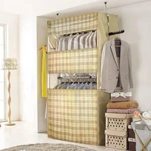 고정식 폴행거 2단 원룸 자취생 튼튼한 커버 행거 비키니장 방행거 파이프 2단 조립식