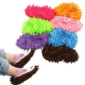 발로쏙 청소슬리퍼 극세사 거실청소 걸레실내화 발걸레 즐거운청소