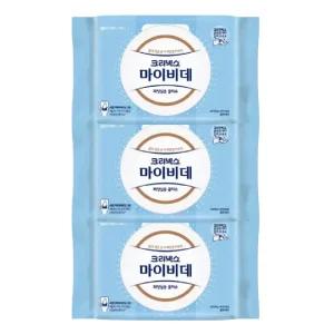 마이비데 물티슈 대용량 캡형 60매 x 3팩 클린케어 화장실용 비데용 물에녹는 비데티슈
