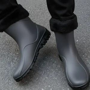 남성 2컬러 스톰웨이브 방한 기모 레인부츠 TAIN29