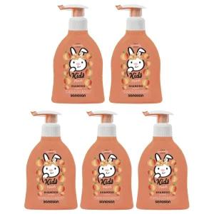 사노산 키즈 샴푸 복숭아 200ml 5개 유기농 올리브 우유 Sanosan Kidz