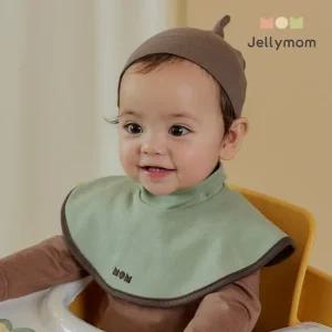 [젤리맘] 아기 양면 넥워머 턱받이 순면 유아 스카프빕 국내생산