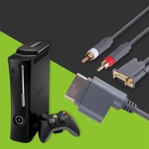 게임기 AV 케이블 XBox360용 1.8M XBox to VGA 2RCA