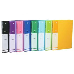 상진클리어화일40P 크리어화일40매 A4 검정외노랑초록