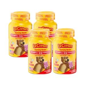 [릴크리터스]  꾸미베어스 어린이 칼슘비타민D 60구미 4병