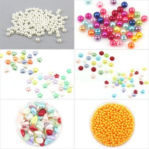 칼라 컬러 반쪽 색 진주구슬 비즈 팔찌 만들기 재료