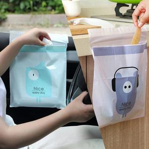 캐릭터 자동차쓰레기봉투 휴지통 접착식 비닐봉투 15매