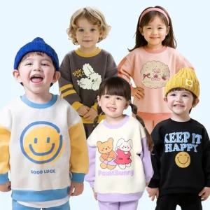 삼소니 2025 WINTER 유아복 기획전 키즈꼬모 기모 상하복 세트