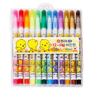 동아 노랑병아리 12색 향기 수성사인펜 싸인펜