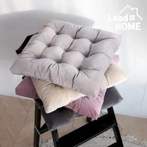 리드홈 마몽드 벨벳 겨울방석 고정끈 초극세사 의자방석 사각 쿠션 쇼파