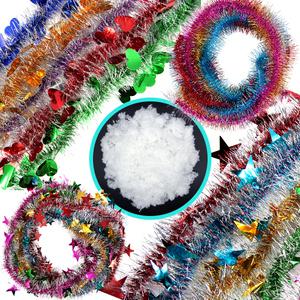 크리스마스 모루 트리장식 장식솜 방울솜 데코 시즌 홍콩모루 별 하트 눈결정