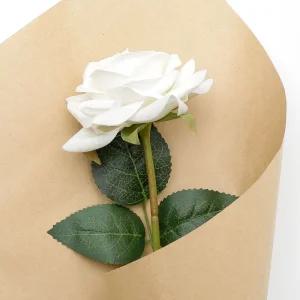 장미꽃 조화 (한송이) 52cm 흰색