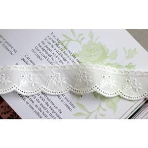 [천이야기 ]면레이스 앵두양면 백아이보리