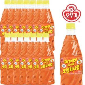 오뚜기 오렌지 슬러시시럽 1kg X 15개 과일 슬러쉬 음료