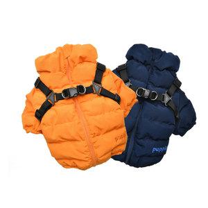 소프트하네스 강아지옷 애견패딩 하네스일체형 겨울애견옷