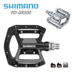 시마노 평페달 / PD-GR500 - 블랙, 실버