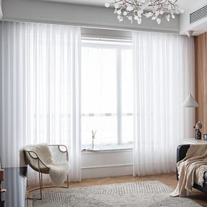 홈앤창 나비주름 쉬폰커튼 (가로250 2장)/거실 속커튼,여름 거실커튼