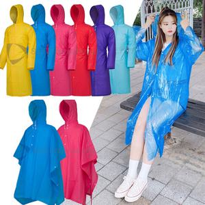 EVA우의 코트형 판초형 판쵸비옷 일회용 다회용 우비 투명 여름 성인용