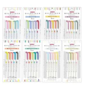 제브라 Mildliner 마일드라이너 5색 파스텔 라인 마카