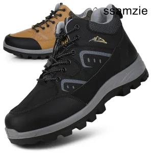 [쌈지] 따뜻한 털안감 겨울트레킹화 남자방한화 경등산화 보온신발 퍼슈즈 털신발