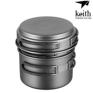키이스 티타늄 코펠 포트 3종 세트 Ti6014