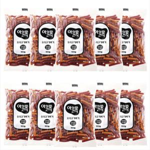 아침애 오리고기 버거 100g x 10개 강아지 훈련용 노즈워크 간식 부드러운 노견간식