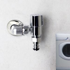 국산 수도꼭지 교체 납작 슬림수도꼭지 베란다 좁은세탁실 세탁기용 간편설치