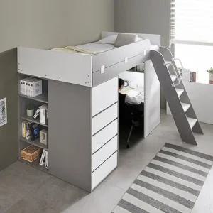 e스마트 하우스 수납서랍장 2층 벙커침대 매트포함