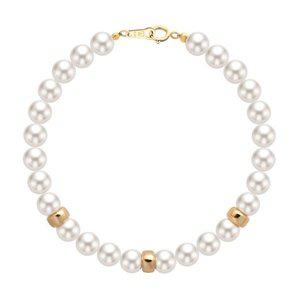 갤러리아 [골드팡] 14k 볼드링 스와로브스키 진주 팔찌