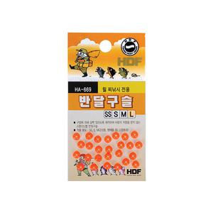 [09피싱]해동조구사 반달구슬/HA-669/바다낚시용/낚시용품/채비소품/구멍찌소품