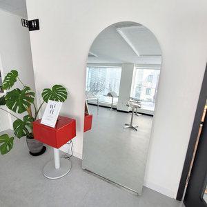 아치형 대형 전신거울 벽부착 스탠드형 미용실경대