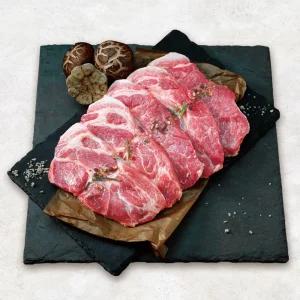 [국제식품] 우리돼지 한돈 냉장 목살 400g(구이용,바베큐용)