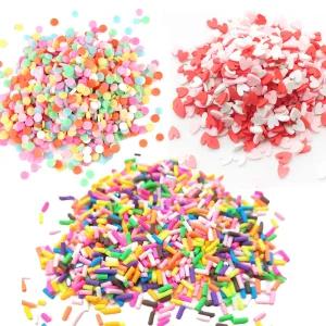 대용량 폴리머 모음 500g 도넛가루 하트 별 스프링클 슬라이스 데코덴 도매 탑꾸 동대문