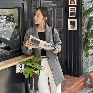 핫핑 [LOVB] L-1325 테일러드 울기모 싱글코트