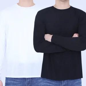 꽃중년 여름 쿨티 아이스 쿨링 긴팔 쿨맥스 라운드 골프 이너웨어 등산복 상의 노가다 작업복 빅사이즈