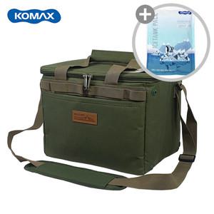 코멕스 고리가 달린 아이스쿨러백 캠핑 보냉 아이스백 (카키/15L) (+아이스팩)