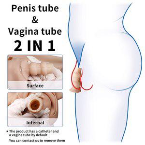 엉덩이 강화제 실리콘 가짜 질 가슴 바디 슈트 크로스 드레싱 코스프레 의상 남녀공용