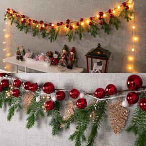 [텐바이텐]크리스마스 가랜드 벽장식 LED 샤프리아이볼 185cm (DIY) 소품
