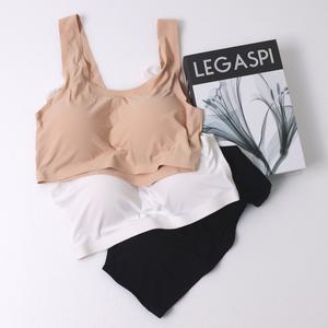 위키란쥬 심리스 노라인 쿨 메쉬 수면 노와이어 브라탑 브라렛