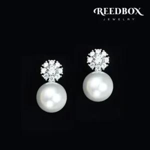 [리드박스] 혼주 면접 릴리꽃 진주 귀걸이 8mm 10mm