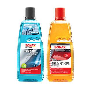 소낙스 글로스 세차샴푸1L+프리워시-알칼리성 1L