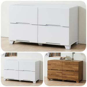 안방 옷서랍장 화장대 드레스룸 낮은 체스트 2단 900