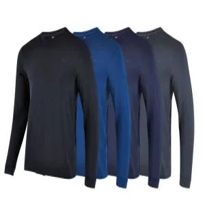 남성 약기모 라운드 긴팔 티셔츠 작업복 등산복 기능성 이너 겨울