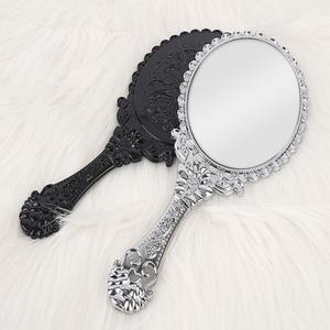 공주풍 원형 손거울 1p 고급 대형 미용실 네일샵 치과 화장대 메이크업 여학생 판촉물