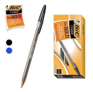 BIC 볼펜 1.6mm 크리스탈 볼드 빅볼펜 12P