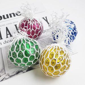 큐티 포도송이 말랑이 반짝 펄 주물럭 촉감놀이 개구리알 스트레스볼